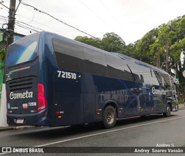 Viação Cometa 721510 na cidade de Santos, São Paulo, Brasil, por Andrey  Soares Vassão. Número da foto: #9868415.