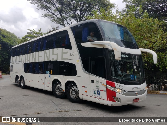 Auto Viação Catarinense 3530 na cidade de São Paulo, São Paulo, Brasil, por Espedito de Brito Gomes. ID da foto: 9868513.