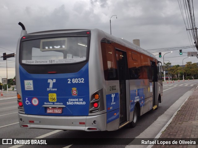 Transcooper > Norte Buss 2 6032 na cidade de São Paulo, São Paulo, Brasil, por Rafael Lopes de Oliveira. Número da foto: #9866918.