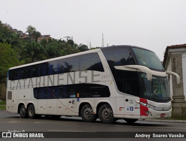 Auto Viação Catarinense 3603 na cidade de Santos, São Paulo, Brasil, por Andrey  Soares Vassão. Número da foto: #9868406.