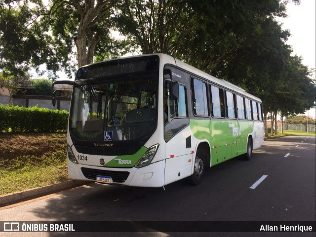 Terra Auto Viação 1034 na cidade de Paulínia, São Paulo, Brasil, por Allan Henrique. Número da foto: #9870341.