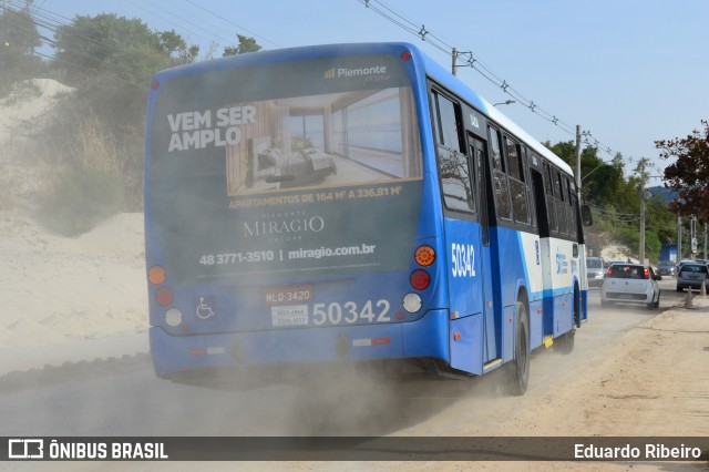 Transol Transportes Coletivos 50342 na cidade de Florianópolis, Santa Catarina, Brasil, por Eduardo Ribeiro. Número da foto: #9870894.
