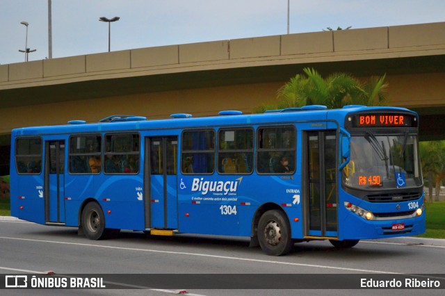 Biguaçu Transportes Coletivos Administração e Participação 1304 na cidade de Florianópolis, Santa Catarina, Brasil, por Eduardo Ribeiro. Número da foto: #9870911.
