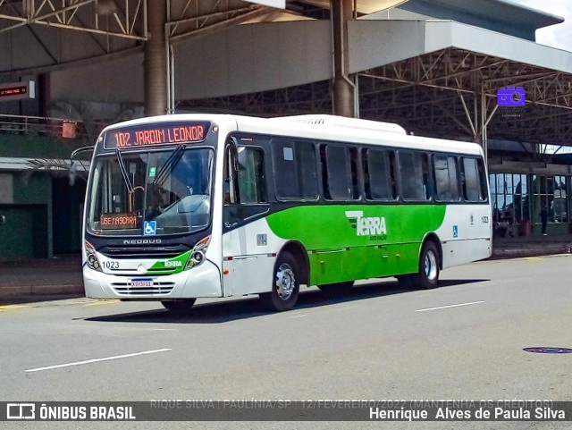 Terra Auto Viação 1023 na cidade de Paulínia, São Paulo, Brasil, por Henrique Alves de Paula Silva. ID da foto: 9870919.