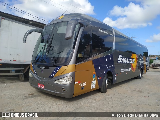 Saratour Transportes e Turismo 1446 na cidade de Natal, Rio Grande do Norte, Brasil, por Alison Diego Dias da Silva. Número da foto: #9870306.