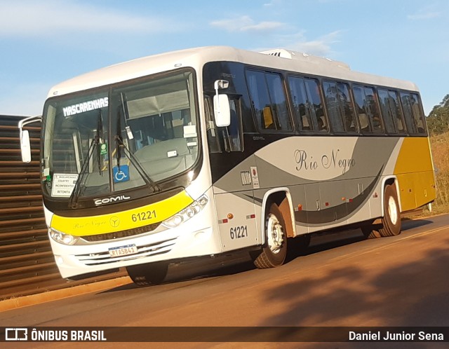 Rio Negro Fretamento e Turismo 61221 na cidade de Itabirito, Minas Gerais, Brasil, por Daniel Junior Sena. Número da foto: #9870861.