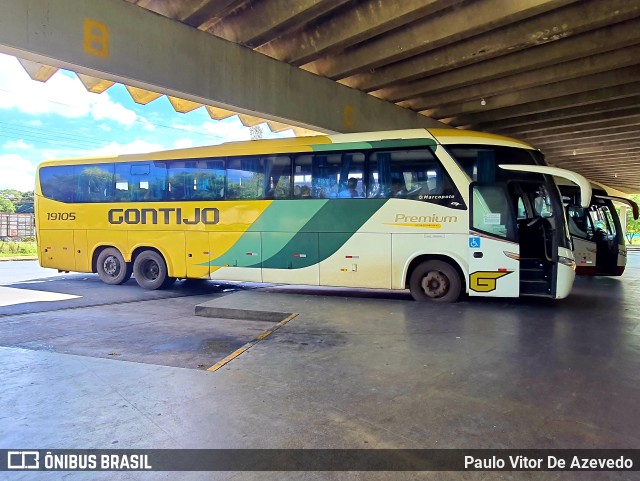 Empresa Gontijo de Transportes 19105 na cidade de Araxá, Minas Gerais, Brasil, por Paulo Vitor De Azevedo. Número da foto: #9870197.