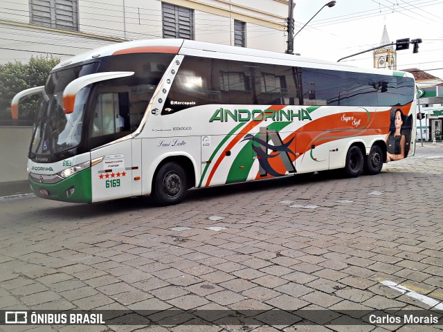 Empresa de Transportes Andorinha 6169 na cidade de Presidente Venceslau, São Paulo, Brasil, por Carlos Morais. ID da foto: 9869912.