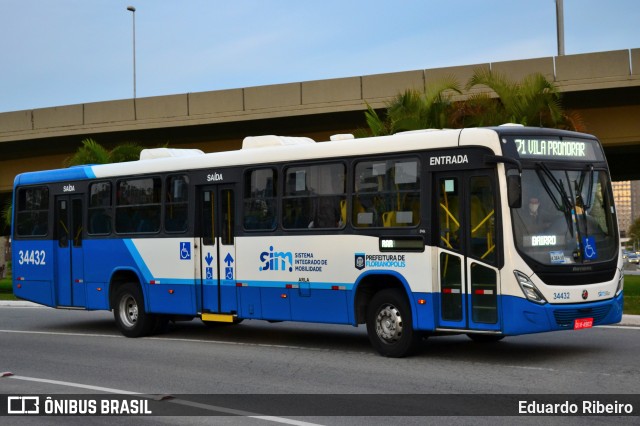 Transporte Coletivo Estrela 34432 na cidade de Florianópolis, Santa Catarina, Brasil, por Eduardo Ribeiro. Número da foto: #9870905.