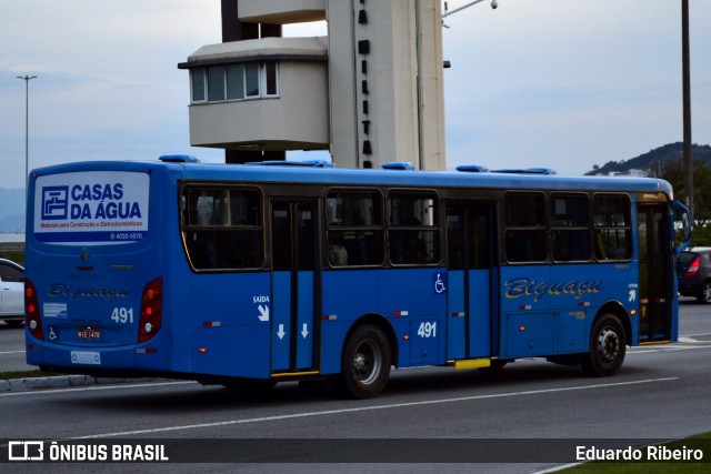 Biguaçu Transportes Coletivos Administração e Participação 491 na cidade de Florianópolis, Santa Catarina, Brasil, por Eduardo Ribeiro. Número da foto: #9870900.