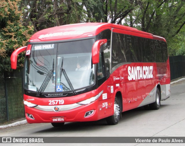 Viação Santa Cruz 25719 na cidade de São Paulo, São Paulo, Brasil, por Vicente de Paulo Alves. Número da foto: #9871613.