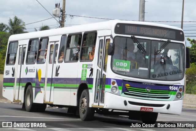 Viação Modelo 9504 na cidade de Aracaju, Sergipe, Brasil, por Julio Cesar  Barbosa Martins. ID da foto: 9869610.