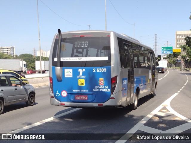 Transcooper > Norte Buss 2 6309 na cidade de São Paulo, São Paulo, Brasil, por Rafael Lopes de Oliveira. Número da foto: #9797927.