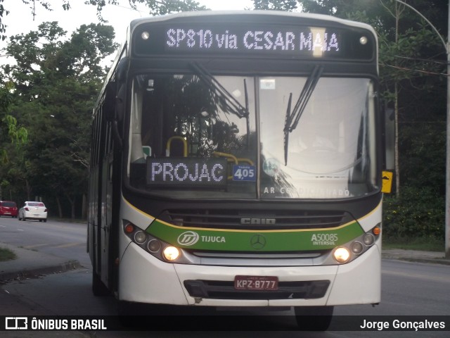 Tijuquinha - Auto Viação Tijuca A50085 na cidade de Rio de Janeiro, Rio de Janeiro, Brasil, por Jorge Gonçalves. Número da foto: #9796101.