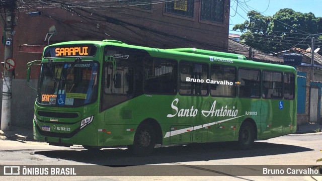 Transportes Santo Antônio RJ 161.183 na cidade de Duque de Caxias, Rio de Janeiro, Brasil, por Bruno Carvalho. Número da foto: #9872490.