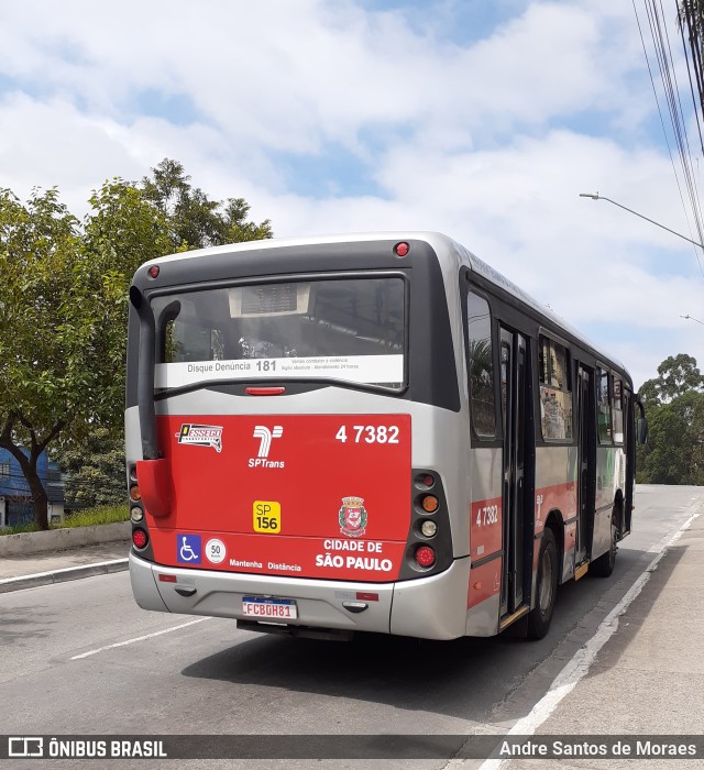 Pêssego Transportes 4 7382 na cidade de São Paulo, São Paulo, Brasil, por Andre Santos de Moraes. ID da foto: 9873386.