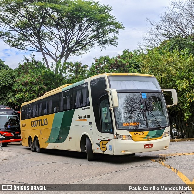 Empresa Gontijo de Transportes 12920 na cidade de São Paulo, São Paulo, Brasil, por Paulo Camillo Mendes Maria. ID da foto: 9873656.