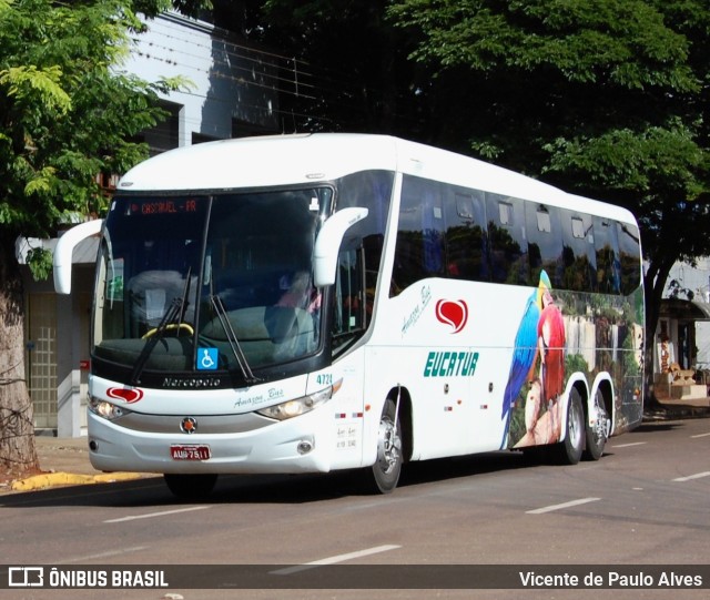 Eucatur - Empresa União Cascavel de Transportes e Turismo 4724 na cidade de Toledo, Paraná, Brasil, por Vicente de Paulo Alves. ID da foto: 9874584.