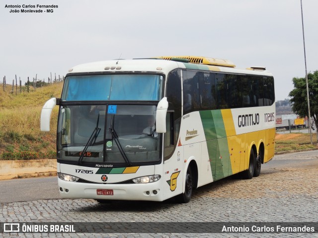 Empresa Gontijo de Transportes 17285 na cidade de João Monlevade, Minas Gerais, Brasil, por Antonio Carlos Fernandes. ID da foto: 9874620.