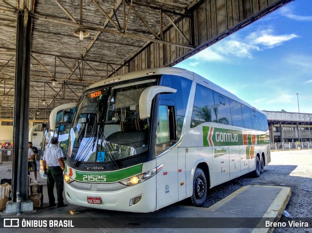 Empresa Gontijo de Transportes 21525 na cidade de Campos dos Goytacazes, Rio de Janeiro, Brasil, por Breno Vieira. ID da foto: 9876271.