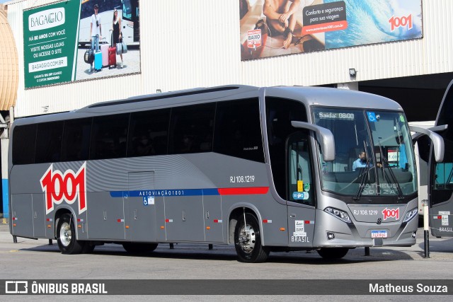 Auto Viação 1001 RJ 108.1219 na cidade de Rio de Janeiro, Rio de Janeiro, Brasil, por Matheus Souza. ID da foto: 9874152.