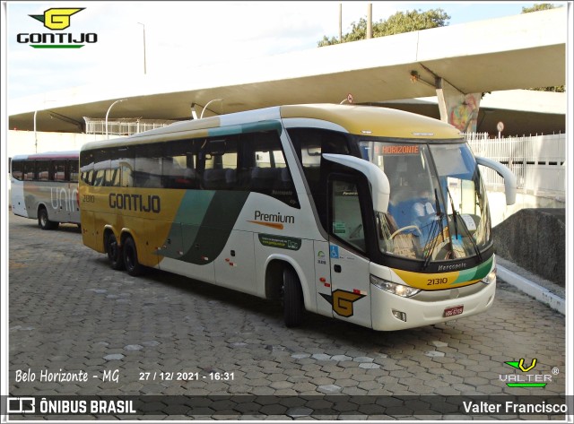 Empresa Gontijo de Transportes 21310 na cidade de Belo Horizonte, Minas Gerais, Brasil, por Valter Francisco. ID da foto: 9874238.