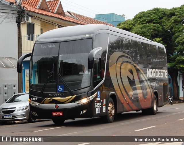 Expresso Nordeste 5455 na cidade de Toledo, Paraná, Brasil, por Vicente de Paulo Alves. Número da foto: #9874556.