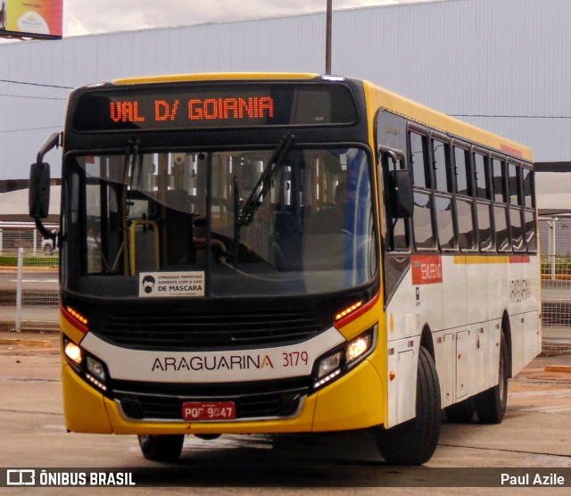 Viação Araguarina 3179 na cidade de Goiânia, Goiás, Brasil, por Paul Azile. Número da foto: #9800866.