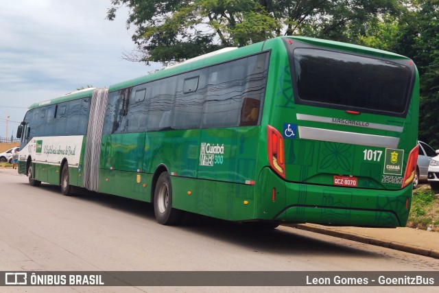Viação Paraense Cuiabá Transportes 1017 na cidade de Cuiabá, Mato Grosso, Brasil, por Leon Gomes. Número da foto: #9799959.