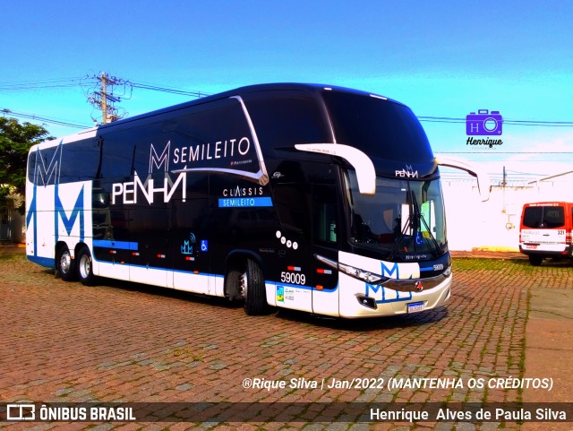 Empresa de Ônibus Nossa Senhora da Penha 59009 na cidade de Campinas, São Paulo, Brasil, por Henrique Alves de Paula Silva. Número da foto: #9799232.
