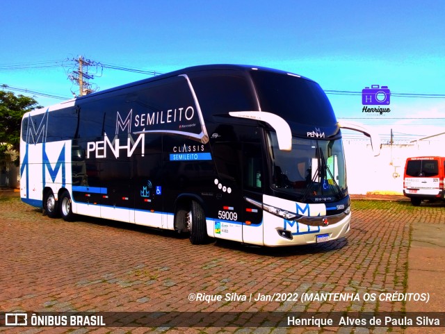 Empresa de Ônibus Nossa Senhora da Penha 59009 na cidade de Campinas, São Paulo, Brasil, por Henrique Alves de Paula Silva. ID da foto: 9799232.