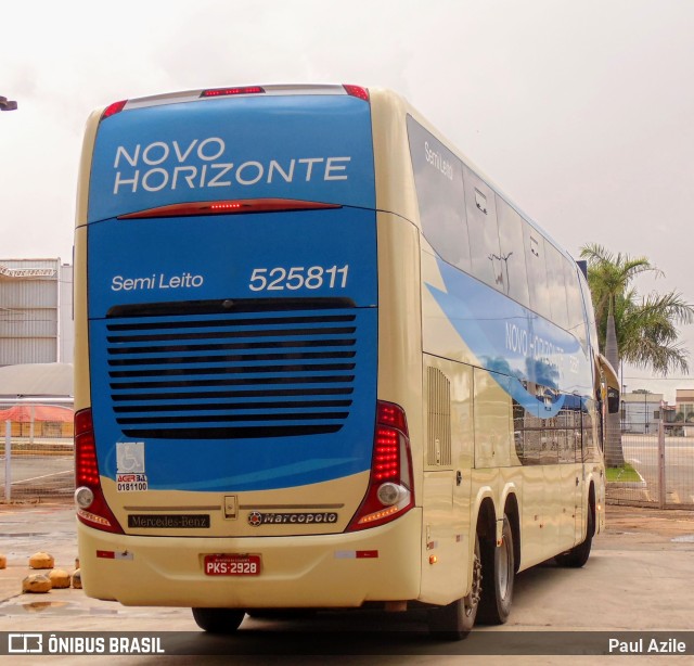 Viação Novo Horizonte 525811 na cidade de Goiânia, Goiás, Brasil, por Paul Azile. ID da foto: 9800858.