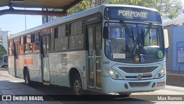 SOGIL - Sociedade de Ônibus Gigante Ltda. 5148 na cidade de Porto Alegre, Rio Grande do Sul, Brasil, por Max Ramos. Número da foto: #9799395.