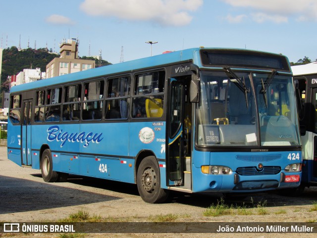Biguaçu Transportes Coletivos Administração e Participação 424 na cidade de Florianópolis, Santa Catarina, Brasil, por João Antonio Müller Muller. Número da foto: #9801634.