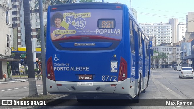 SOPAL - Sociedade de Ônibus Porto-Alegrense Ltda. 6772 na cidade de Porto Alegre, Rio Grande do Sul, Brasil, por Max Ramos. Número da foto: #9799392.