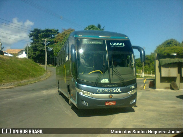 Viação Cidade Sol 7190 na cidade de Salvador, Bahia, Brasil, por Mario dos Santos Nogueira Junior. ID da foto: 9799274.