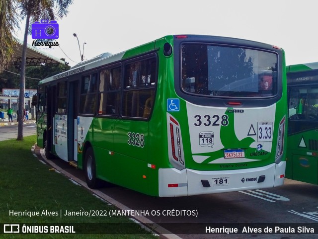 VB Transportes e Turismo 3328 na cidade de Campinas, São Paulo, Brasil, por Henrique Alves de Paula Silva. Número da foto: #9805131.