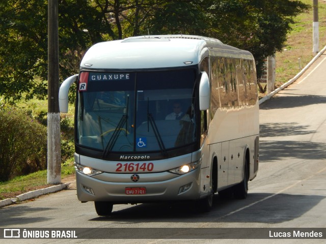 Viação Santa Cruz 216140 na cidade de Guaranésia, Minas Gerais, Brasil, por Lucas Mendes. ID da foto: 9804274.