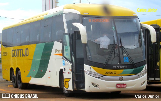 Empresa Gontijo de Transportes 21650 na cidade de Goiânia, Goiás, Brasil, por Carlos Júnior. ID da foto: 9804291.