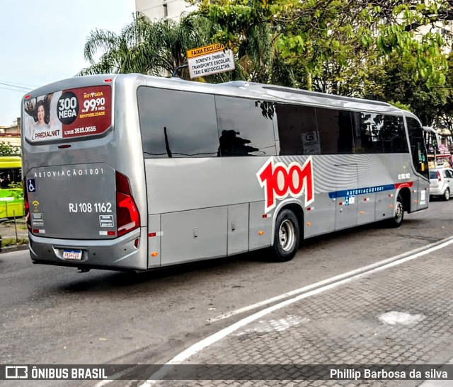 Auto Viação 1001 RJ 108.1162 na cidade de Niterói, Rio de Janeiro, Brasil, por Phillip Barbosa da silva. Número da foto: #9803365.