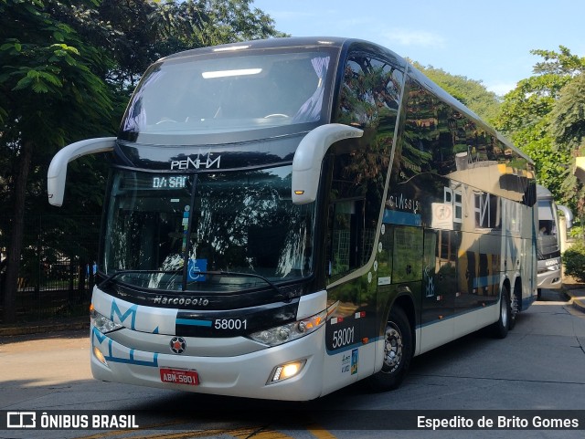 Empresa de Ônibus Nossa Senhora da Penha 58001 na cidade de São Paulo, São Paulo, Brasil, por Espedito de Brito Gomes. Número da foto: #9805664.