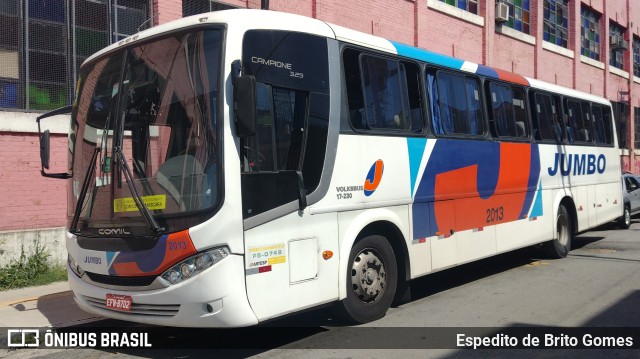Jumbo Turismo 2013 na cidade de São Paulo, São Paulo, Brasil, por Espedito de Brito Gomes. Número da foto: #9805567.