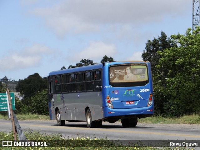 Viação Rosa Vitória da Conquista 3520 na cidade de Vitória da Conquista, Bahia, Brasil, por Rava Ogawa. Número da foto: #9807045.