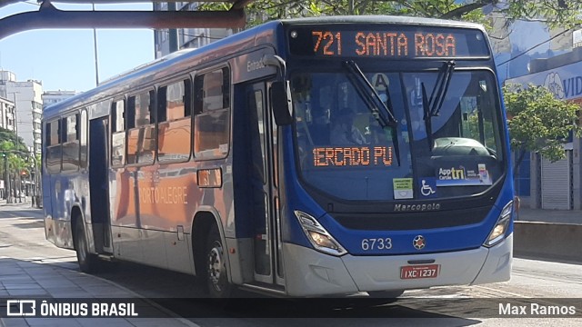 SOPAL - Sociedade de Ônibus Porto-Alegrense Ltda. 6733 na cidade de Porto Alegre, Rio Grande do Sul, Brasil, por Max Ramos. ID da foto: 9806396.