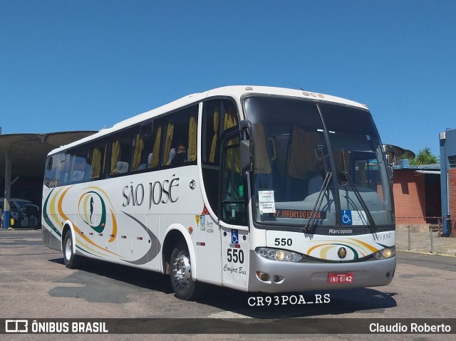 Expresso São José 550 na cidade de Porto Alegre, Rio Grande do Sul, Brasil, por Claudio Roberto. Número da foto: #9807143.
