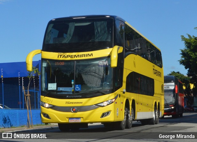 Viação Itapemirim 17011 na cidade de São Paulo, São Paulo, Brasil, por George Miranda. ID da foto: 9806567.