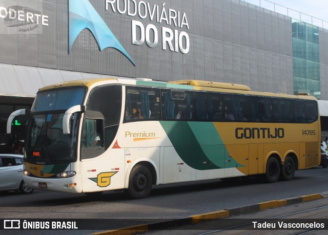 Empresa Gontijo de Transportes 14785 na cidade de Rio de Janeiro, Rio de Janeiro, Brasil, por Tadeu Vasconcelos. ID da foto: 9808178.