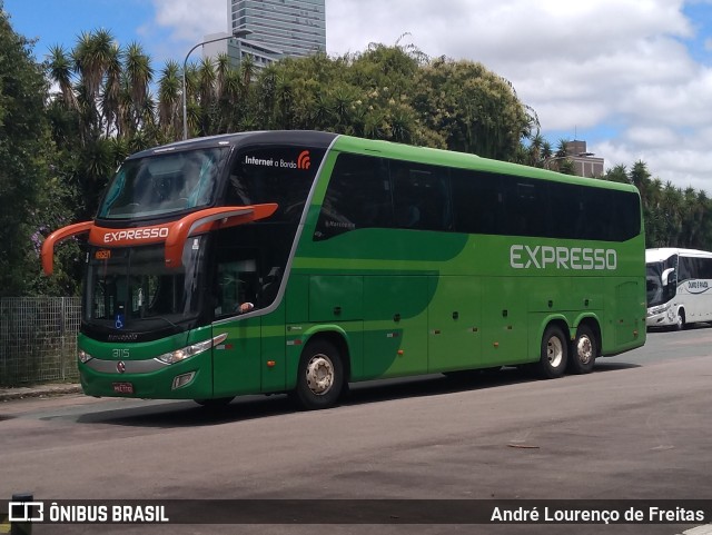 Expresso Transporte e Turismo Ltda. 3115 na cidade de Curitiba, Paraná, Brasil, por André Lourenço de Freitas. ID da foto: 9807664.