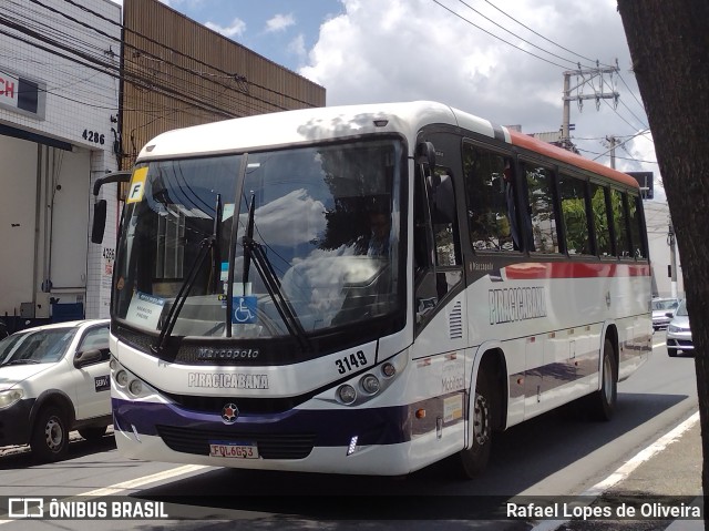 Viação Piracicabana 3149 na cidade de São Paulo, São Paulo, Brasil, por Rafael Lopes de Oliveira. Número da foto: #9808440.
