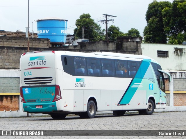 Santa Fé Transportes 094 na cidade de Divinópolis, Minas Gerais, Brasil, por Gabriel Leal. ID da foto: 9807667.